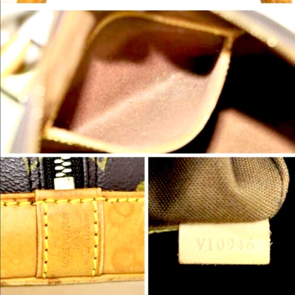 LOUIS VUITTON ALMA SATCHEL HANDBAG LEATHER BROWN - Picture 5 of 8